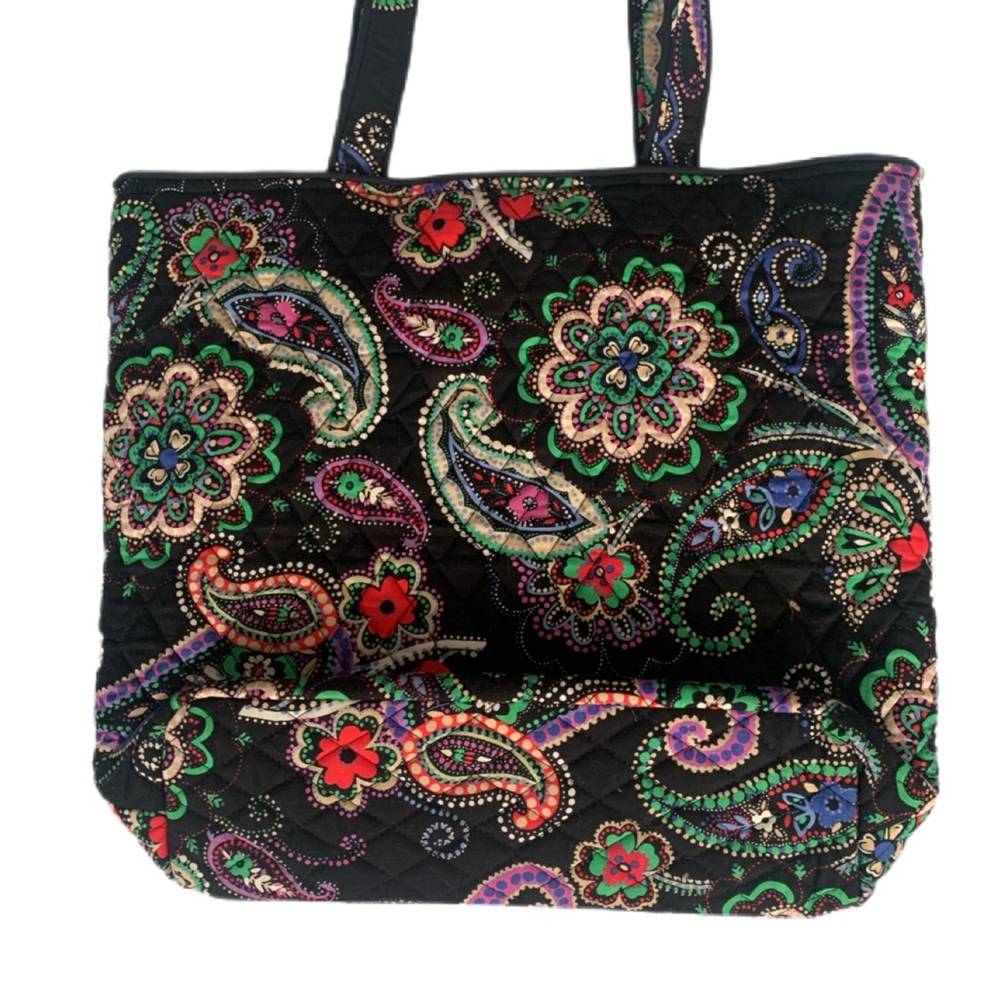 Pre Owned Women's Vera Bradley Kiev Paisley Tote Bag Stylish Practical Fashion - Picture 12 of 16